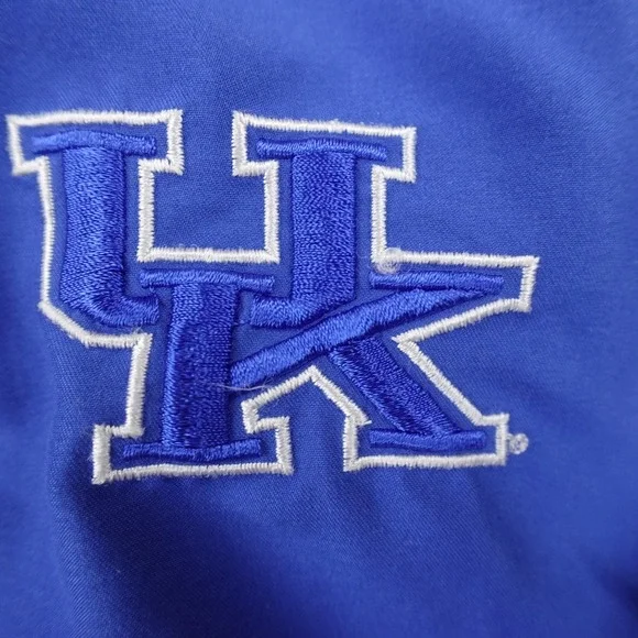 Kentucky Wildcats Jacket Mens M Blue Pullover Windbreaker NCAA UK KY Basketball - Picture 4 of 9